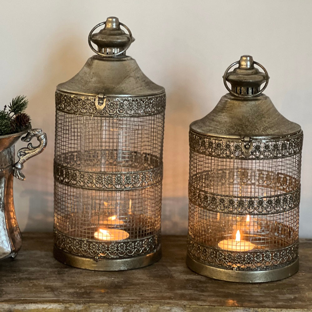 Lanterne i Antique Guld