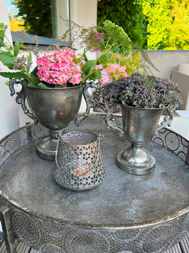 Smuk Pokal i Antique Sølv, 2 Størrelser