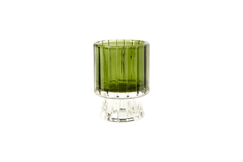 Fyrfadsstage Glas Grøn Speedtsberg