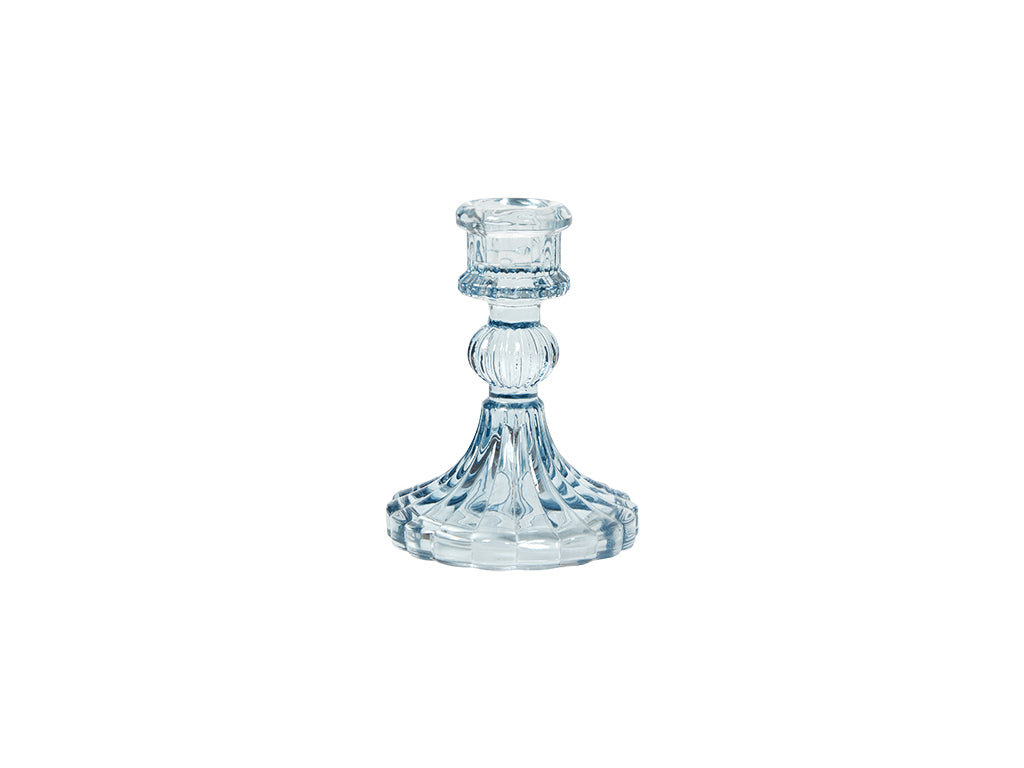 Lysestage Glas Blå Fra Speedtsberg