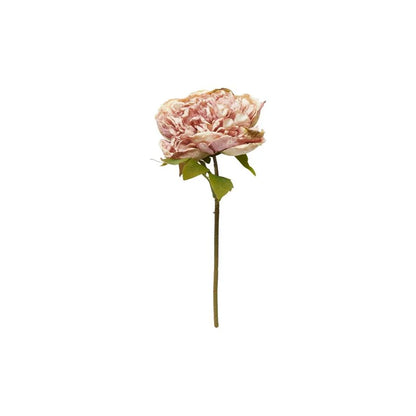 Kunstige Blomster Evighedsblomster Pæon På Stilk Rosa