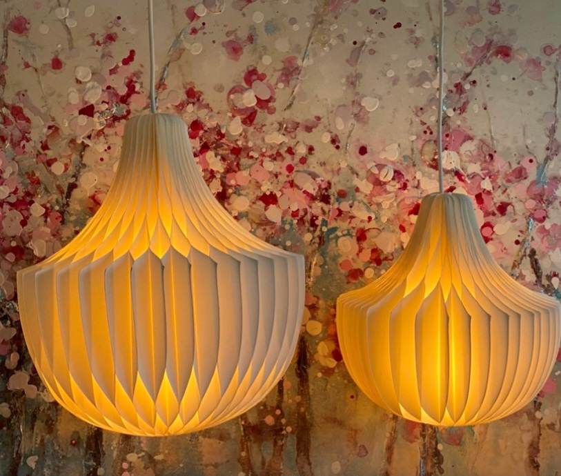Loftlampe Akira 2 Størrelser Cream Tilbud