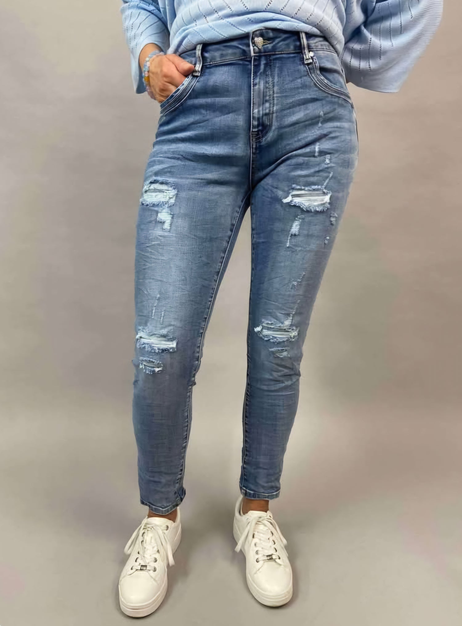 MIX BY HEART,  jeans med masser af strech - tøj
