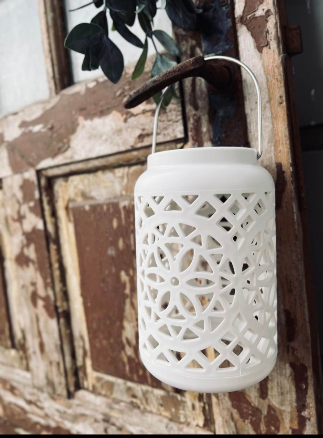 Lanterne Med Solceller WHITE BOHEME