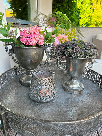 Smuk Pokal i Antique Sølv, 2 Størrelser